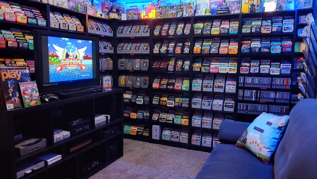 10-pack of Retro Game Stands displays 60 Games 