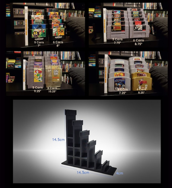 10-pack of Retro Game Stands displays 60 Games 