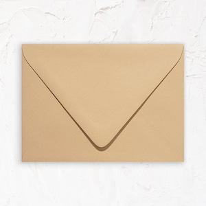 Lot de 20 enveloppes à rabat pour faire-part A1 (4 barres), A2, A2, A7 : pierre mate