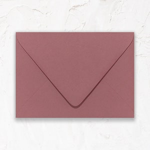 20 Pack - A1 (4Bar), A2, A7 Euro Flap Envelope for Invitations: Matte Rosebud