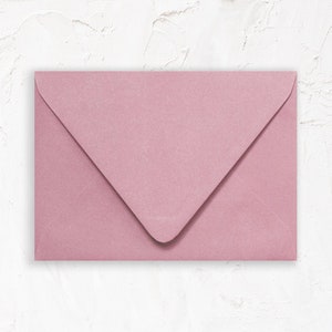 20 Pack - A1 (4Bar), A2, A7 Euro Flap Envelope for Invitations: Matte Old Rose