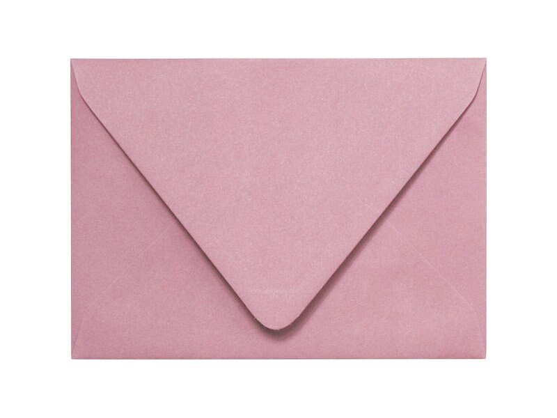 Dusty Rose Envelopes - A7 LCI Matte 5 1/4 x 7 1/4 Euro Flap 80T, 25 Pack, Pink