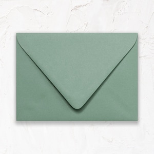20 Pack - A1 (4Bar) Euro Flap Envelope for Invitations: Matte Matcha Tea