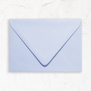 20 Pack - A1 (4Bar), A2, A7 Euro Flap Envelope for Invitations: Matte Azure Blue