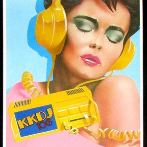 Tower Records Original Poster Calendar 1984 by Frank Carson KKDJ Radio Fresno