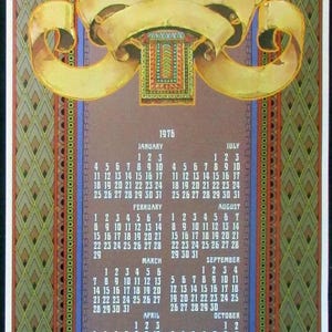 Póster original de Tower Records "El Turbante" de Frank Carson, 1976, KFRC San Francisco