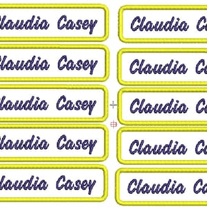 Custome embroided patch 4&quot; x 1&quot; Name  Patch Motorcycle Biker sew on 10 pieces