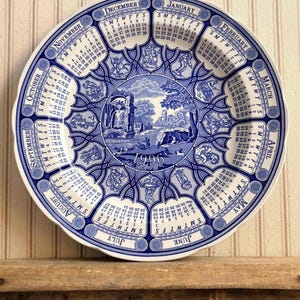 Spode calendar plate - Etsy 日本