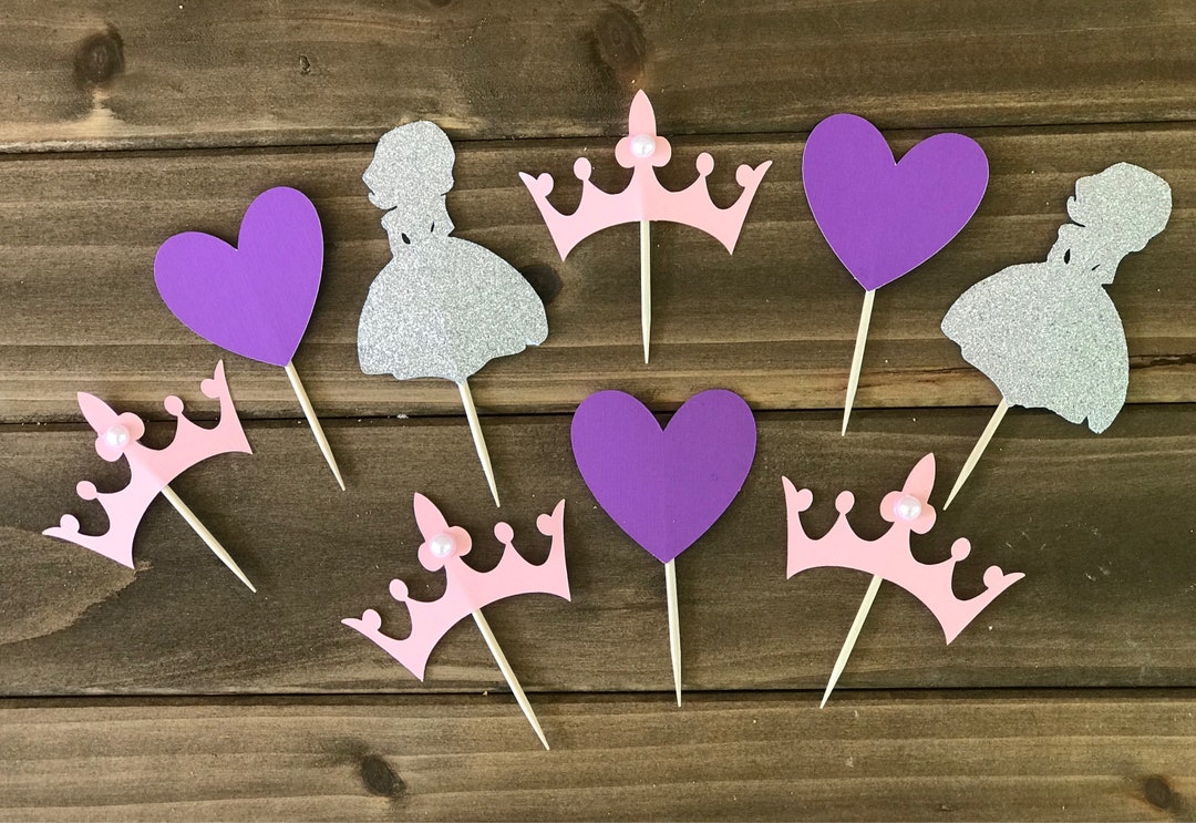 Sofia the First Cupcake Toppers - Etsy