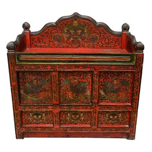 20th Century Handcrafted Tibetan Cabinet