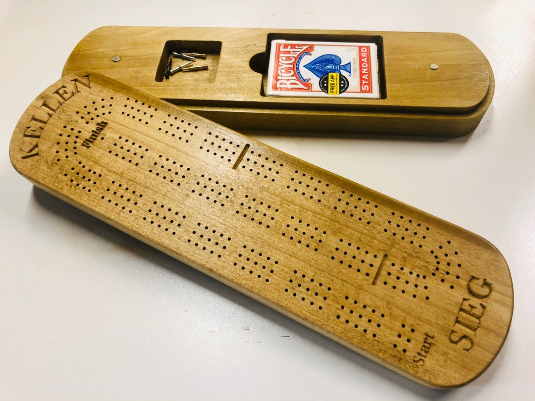 Personalized Cribbage Board Customized Etsy
