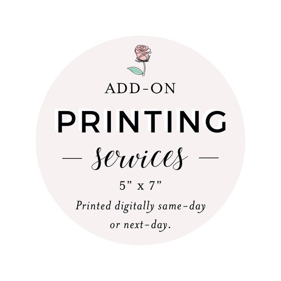 5 x 7 Printing Services Digital Printing Etsy