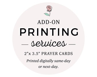 Prayer Card Printing Service | 2"x3.5" Premium Cardstock