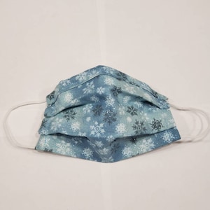 Kids Frozen Silver Snowflakes winter Cotton Reusable Face Mask
