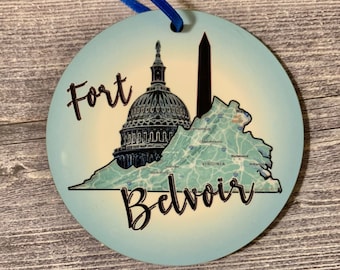 Fort Belvoir Ornament: Military Keepsake, Personalized Gift