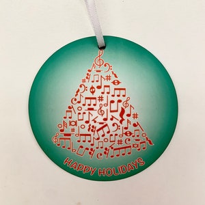 The perfect gift for the musician in your life: Music Note Christmas Tree Ornament