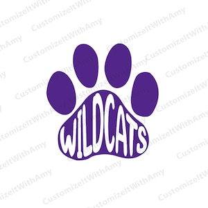 Wildcats poot digitaal ontwerp: SVG, PNG, PDF, DXF