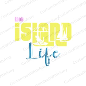 Rhode Island Life digital design: svg, png, dxf, pdf