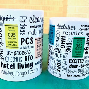 15 oz PCS mug: the perfect gift for any military family! FREE Shipping! Great for farewell gifts, coffee group gifts, and more!