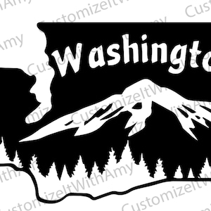 Washington State svg multi-layer vector file
