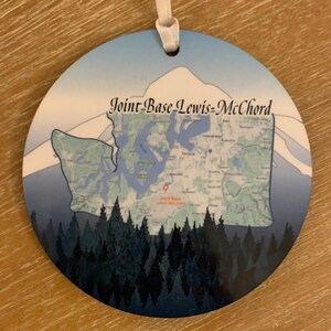 JBLM, WA, ornament: great ornament for a personal keepsake or as a gift