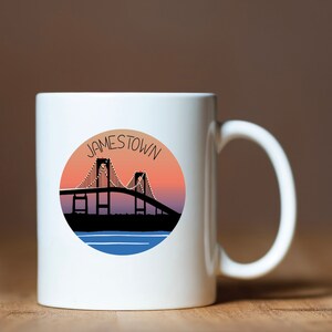 Pell Bridge Jamestown view PNG digital design: create custom products with this quality design. Great for sublimation!