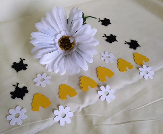 Bee Party Bee Baby Shower Bee Decorations Bee Confetti Etsy