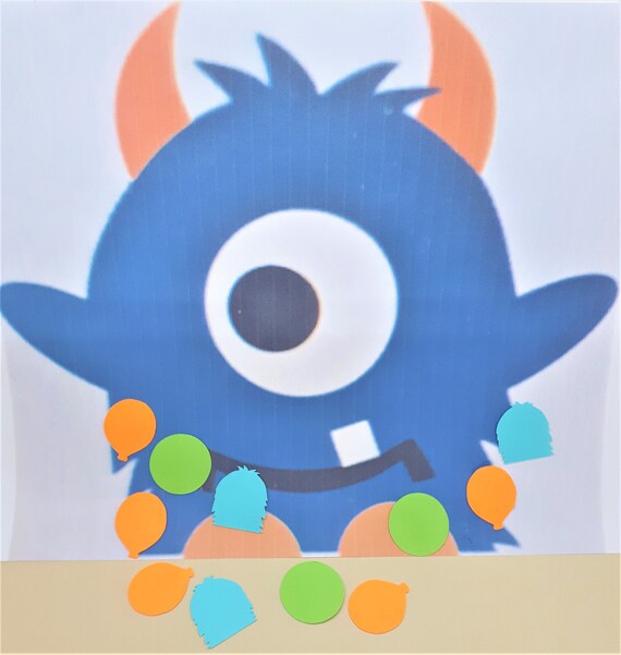Monster Confetti Little Monster Party Monster Baby Shower Etsy