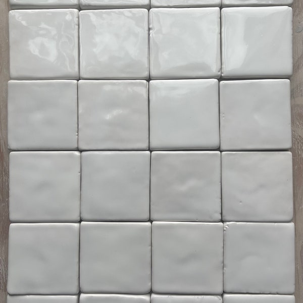 4x4 Handmade Handpainted Craftsman Ceramic Tile for Kitchen Backsplash Bathroom Tile Fireplace Tile Laundry Room Farmhouse Made In Michigan