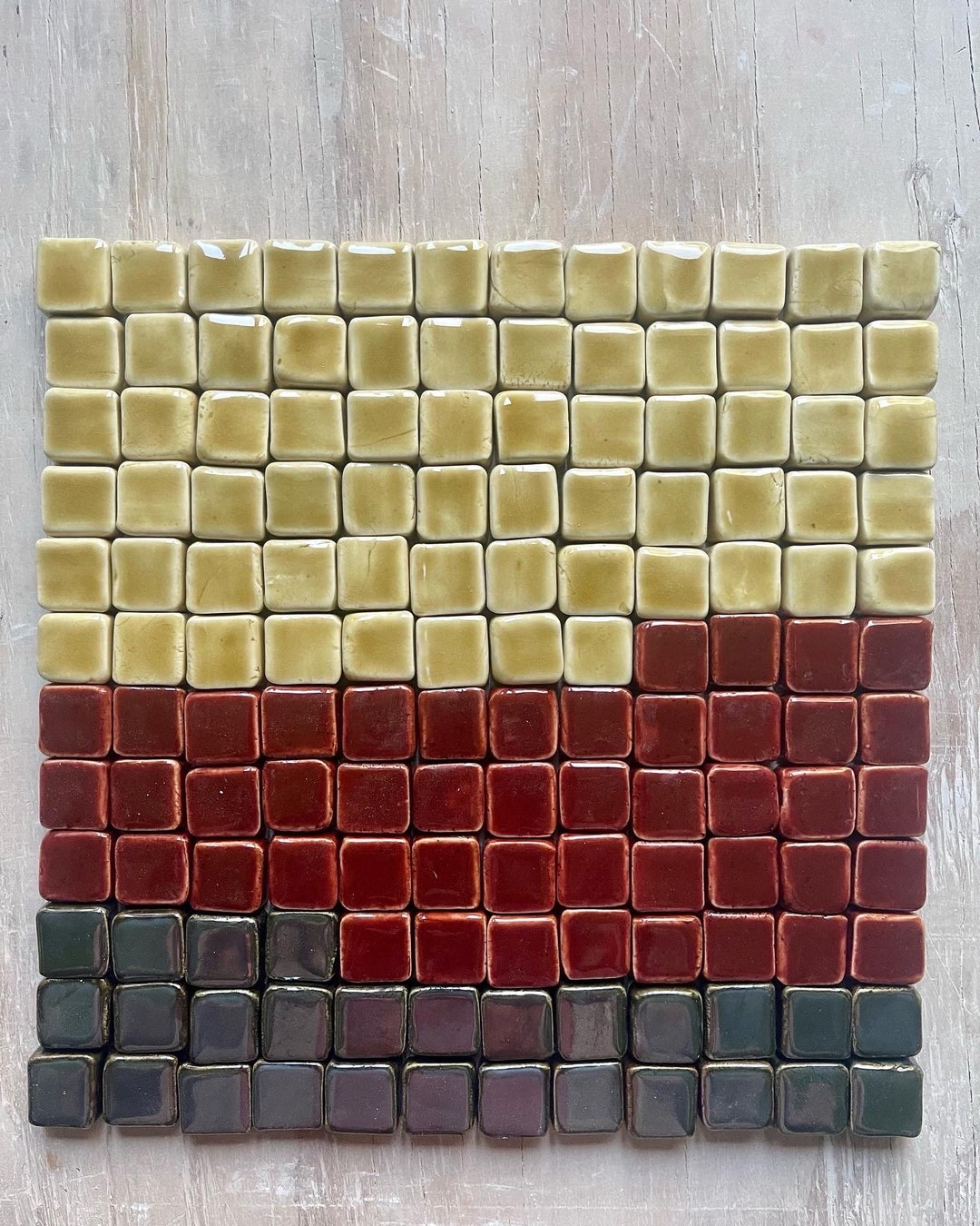 1x1 Handmade Handpainted Ceramic Tile Kitchen Backsplash, 1 Square Foot ...