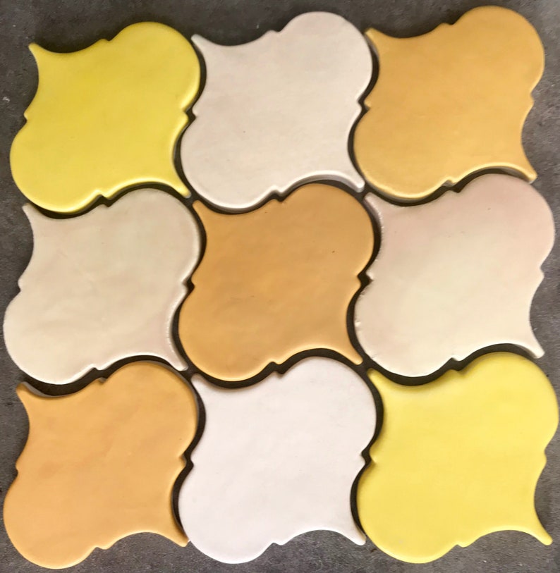 6x6 Grand Arabesque Moroccan Lantern Ceramic Tile Backsplash