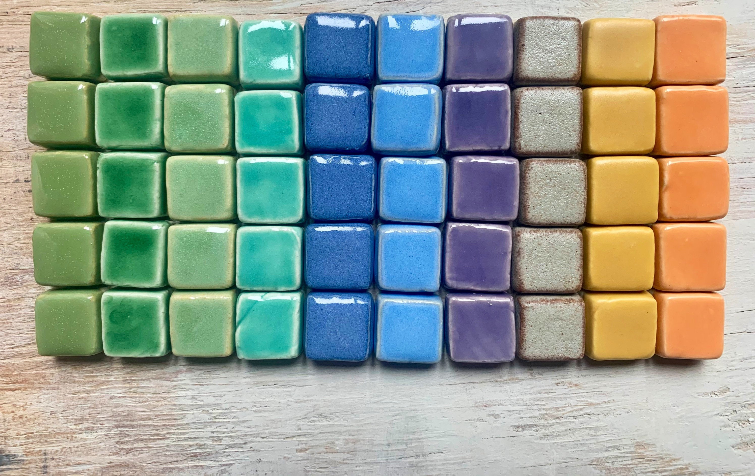 1x1 hecho a mano pintado a mano azulejo de cerámica | Etsy