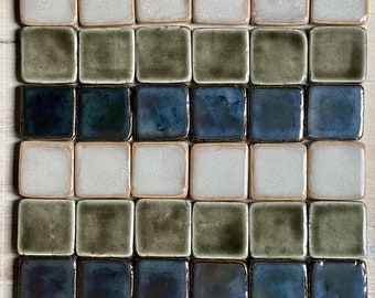 2x2 Handmade Ceramic Tile Kitchen Backsplash, 1 SQ FT Bathroom Tile, Fireplace, Farmhouse, Michigan Tile