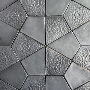 Handmade Kite Ceramic Tile: Geometric Backsplash/Shower Tile (5x6)