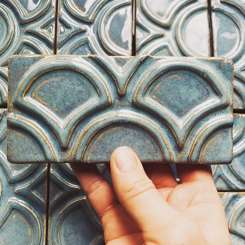 3x6 Handmade Ceramic Subway Tile Kitchen Backsplash 1 SQ FT | Etsy