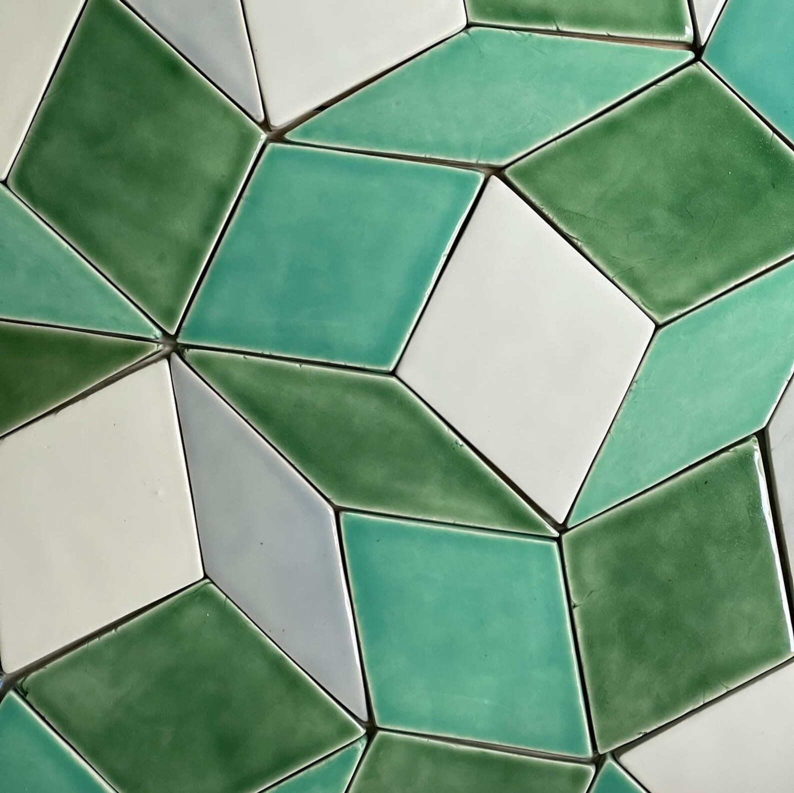 5x7 Handmade Geometric Ceramic Tile Kitchen Backsplash Etsy