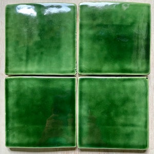 6x6 Michigan Handmade Ceramic Craftsman Tile for Kitchen Backsplash, Fireplace, Bathroom