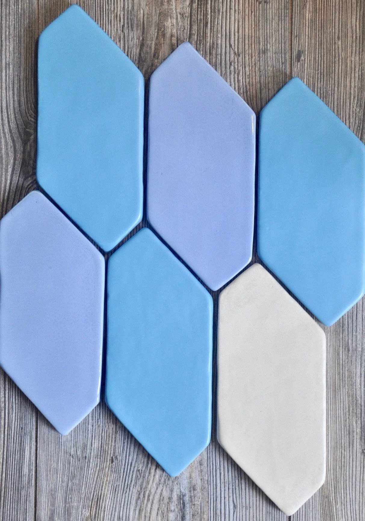 4x9 Fait à La Main Hexagon Ceramic Tile Kitchen Backsplash Tile, 1 Pied Carré Bathroom Michigan Fire