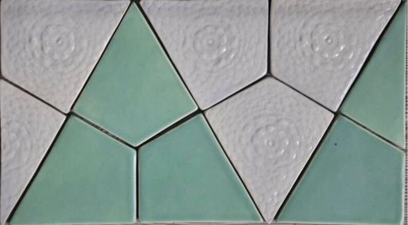 5x6 O Kite Ceramic Tile Backsplash Geometric