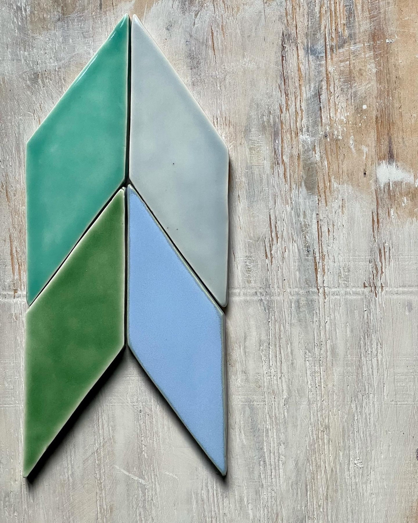 3x9 Handmade Geometric Ceramic Tile Kitchen Backsplash 1 SQ Etsy