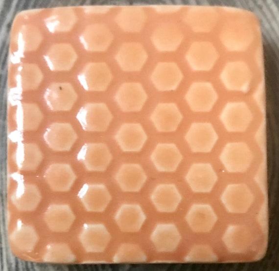 Textured Ceramic Tile Subway Tile Hexagon Nature Pattern Etsy