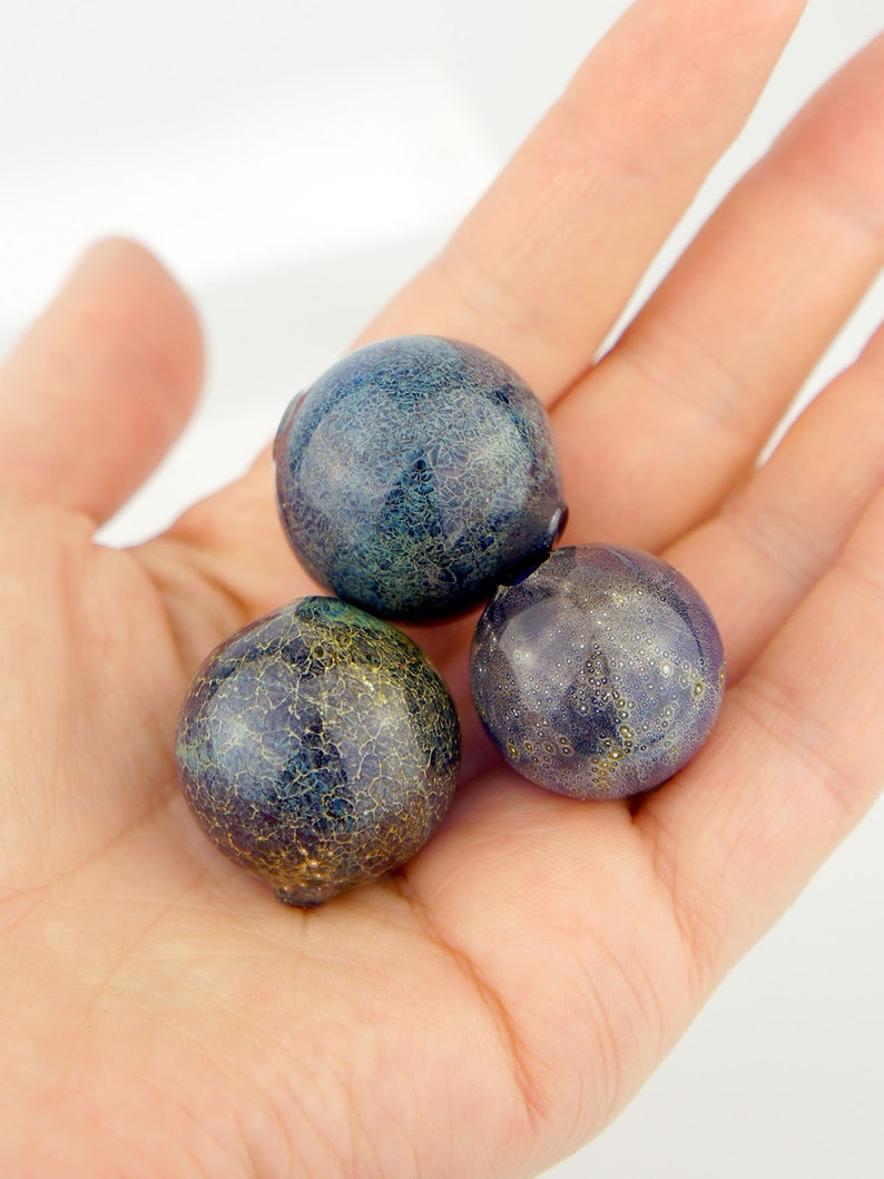 Handmade Modern Lampwork beads Art Handmade Glass Hollow Beads For Necklace Glass Beads Craft Contemporary.