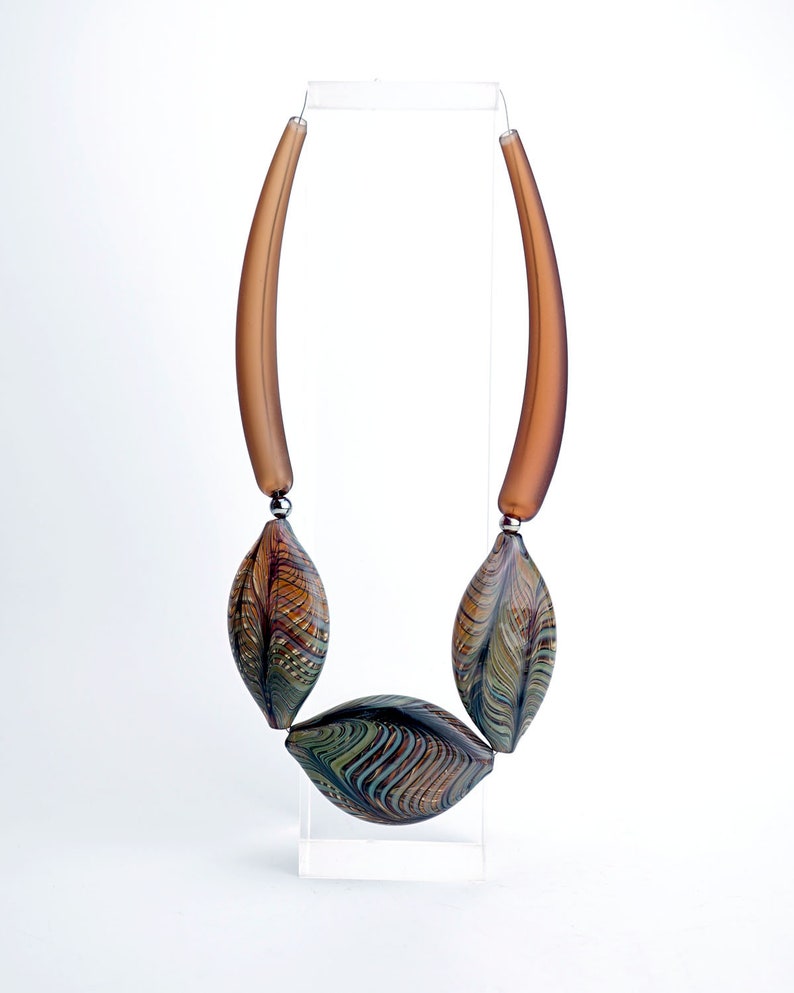 Lampwork beads Blown beads Craft. Handmade Glass Hollow Beads For Necklace Glass Beads Handmade