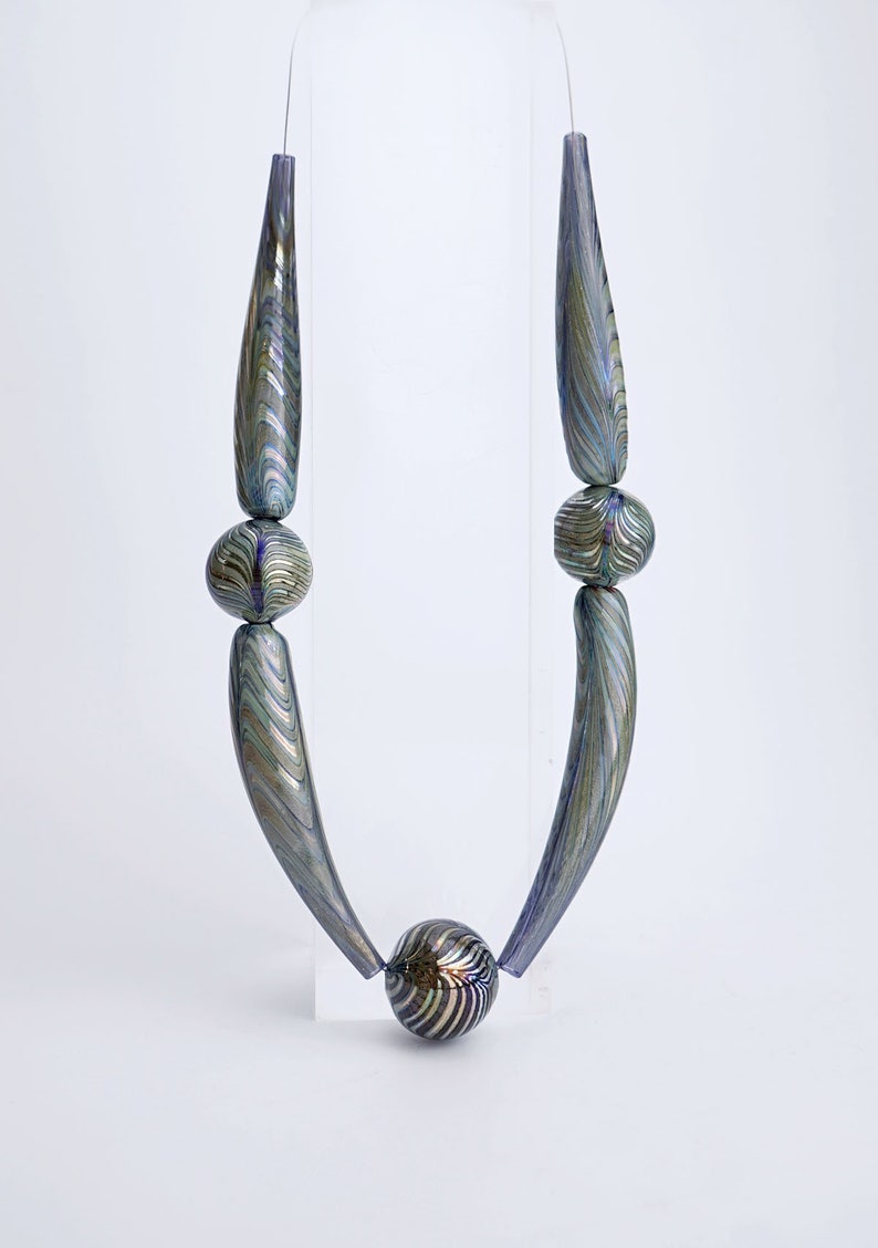 Handmade Blown beads MTO Handmade Glass Hollow Beads For Necklace Lampwork beads Craft. Glass Beads