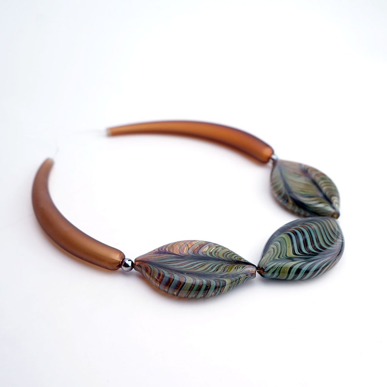 Lampwork beads Blown beads Craft. Handmade Glass Hollow Beads For Necklace Glass Beads Handmade