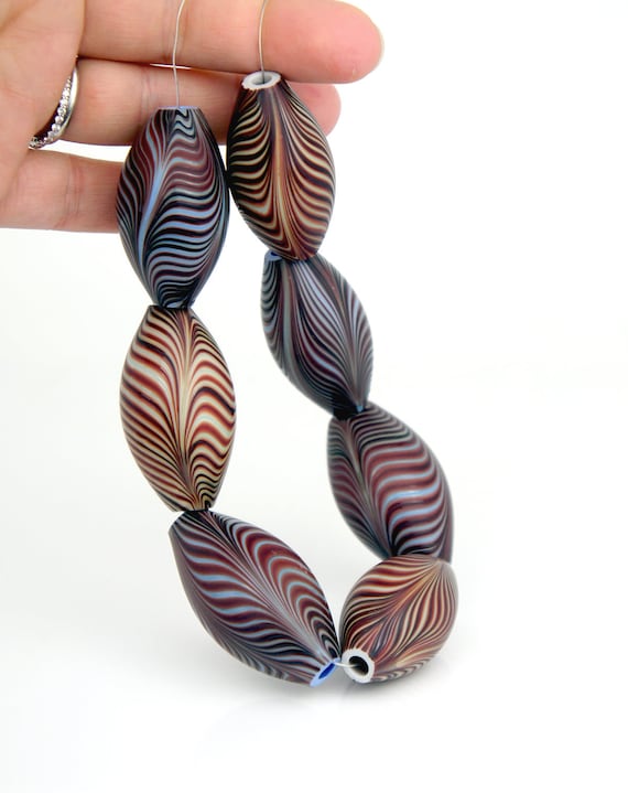 Handmade Modern Lampwork beads Art Handmade Glass Hollow Beads For Necklace Glass Beads Craft Contemporary.