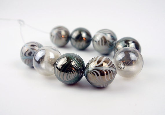 Handmade Modern Lampwork beads Art Handmade Glass Hollow Beads For Necklace Glass Beads Craft Contemporary.