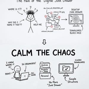 Kit Inicial para Organização de Arquivos Digitais | Sistema de Nomenclatura, Estrutura de Pastas (PDF)