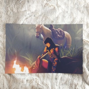 Contemplative Xena Art Print