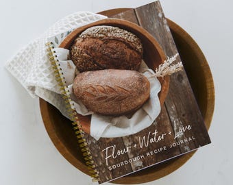 Sourdough Recipe Journal: Hardcover Write-In Cookbook